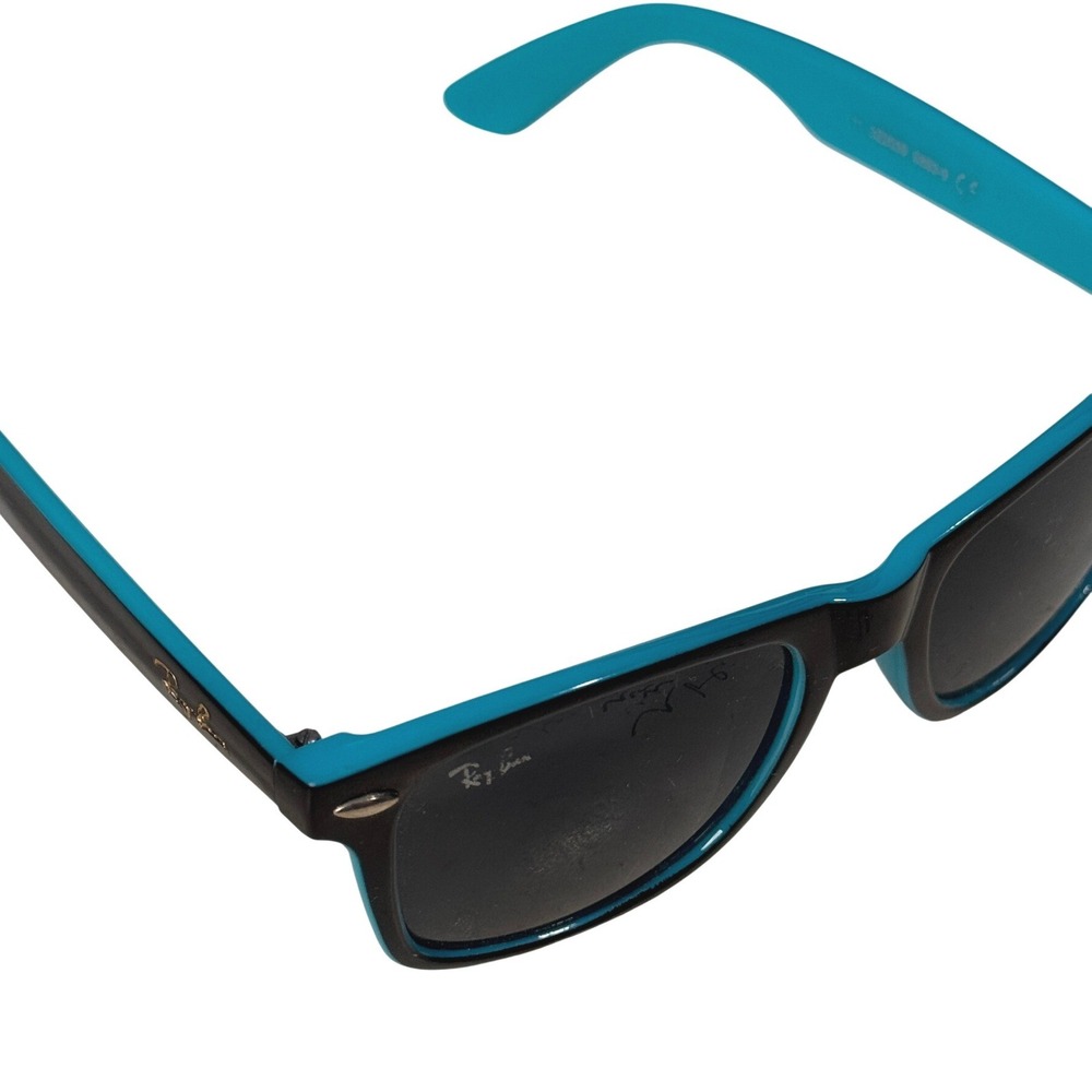 Ray-Ban DZ2039 S893-9 Wayfarer Sunglasses Black Turquoise Two Tone Made in Italy